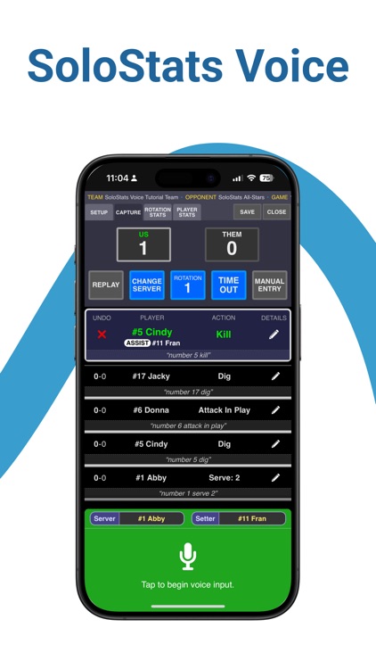 SoloStats Voice: Say the Stats