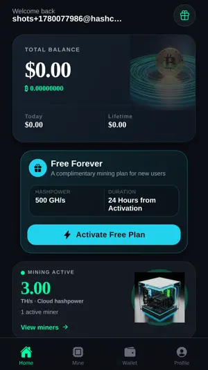 Hashrate Cloud Miner screenshot 1