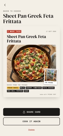 Fridge Chef: Recipe Ideas iPhone screenshot