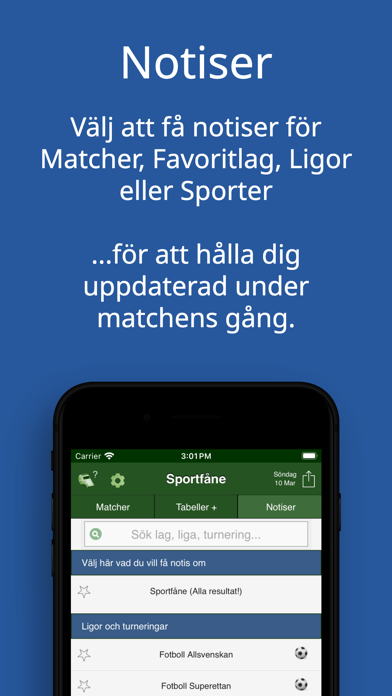 Sportfåne - Målservice Screenshot