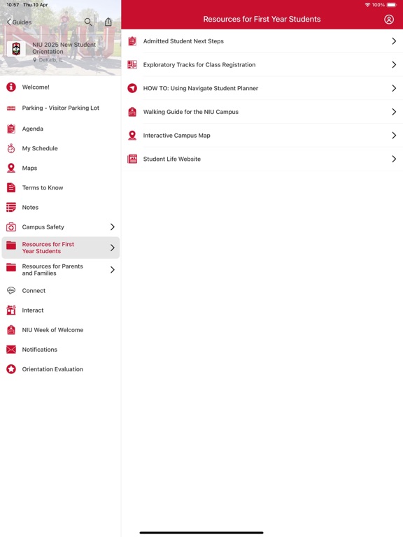 NIU Guidebook app screenshot 2