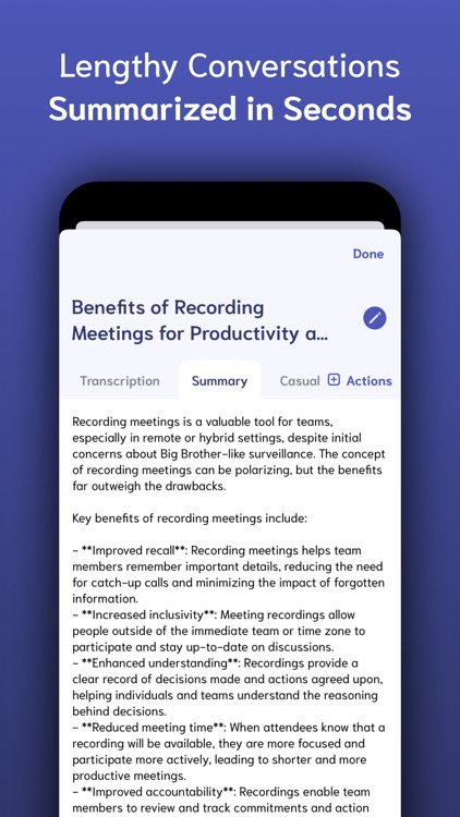 VoiceNotes: speech to text
