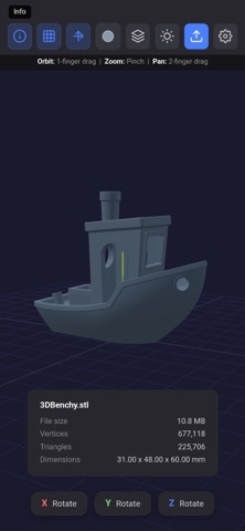 Simple Offline STL OBJ Viewer Screenshot 1 of 4
