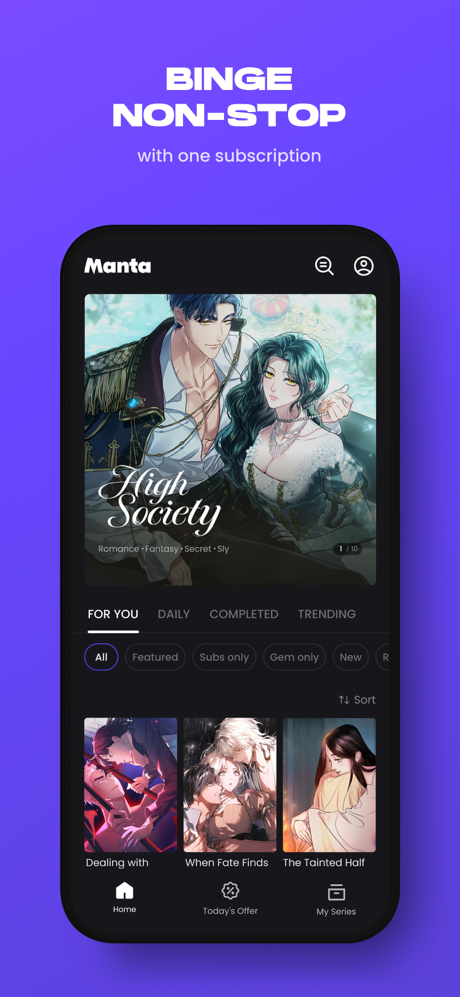 Manta - Manhwa, Comics, Novels screenshot 1