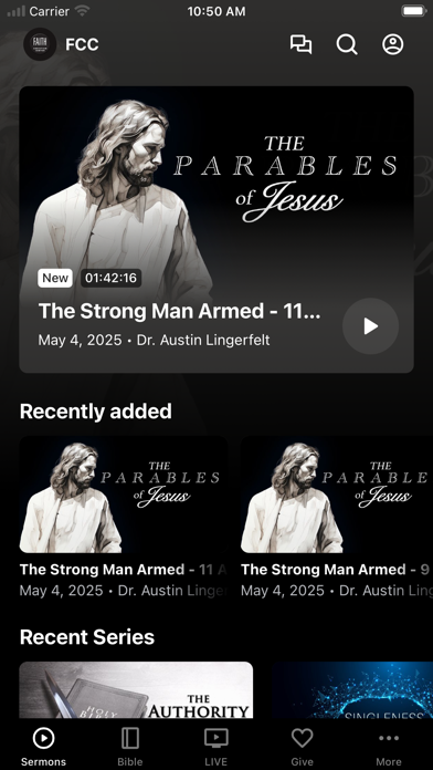 Faith Christian Center Screenshot