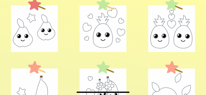 Ellou - 水果填色画本 - 宝宝孩子魔法涂色游戏 screenshot 10