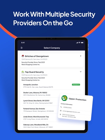 GuardsPro Client App iPad screenshot