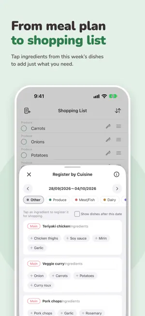 meek - Meal Planner & Calendar screenshot 4
