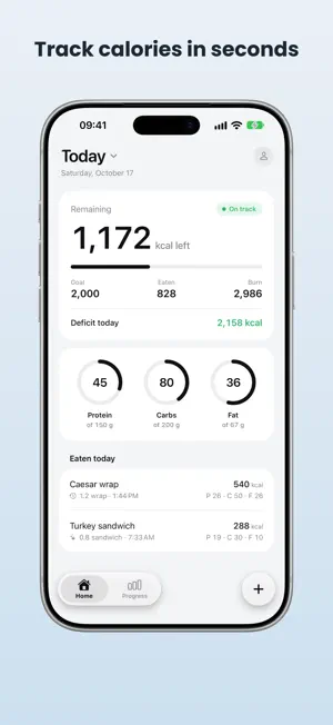 Intake Calorie Deficit Tracker screenshot 1