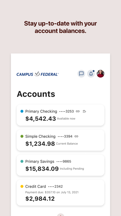 Campus Federal Credit Union Screenshot