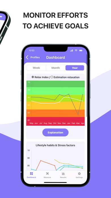 Healthy Lifestyle Monitor Screenshot