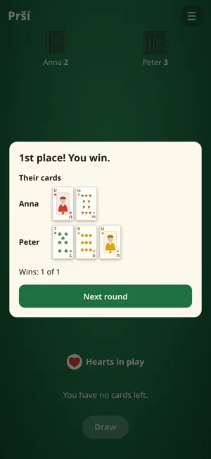 Prší – Mau-Mau card game screenshot 4