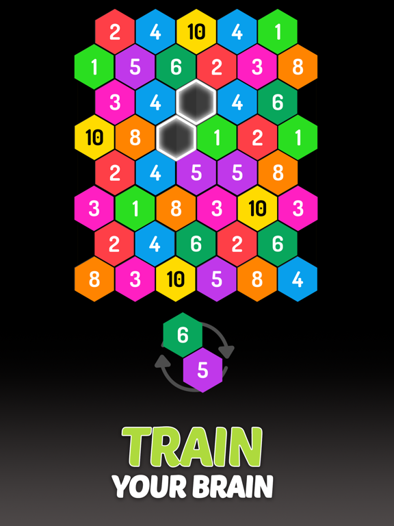 Screenshot #5 pour Merge Hexa™ Number Puzzle Game