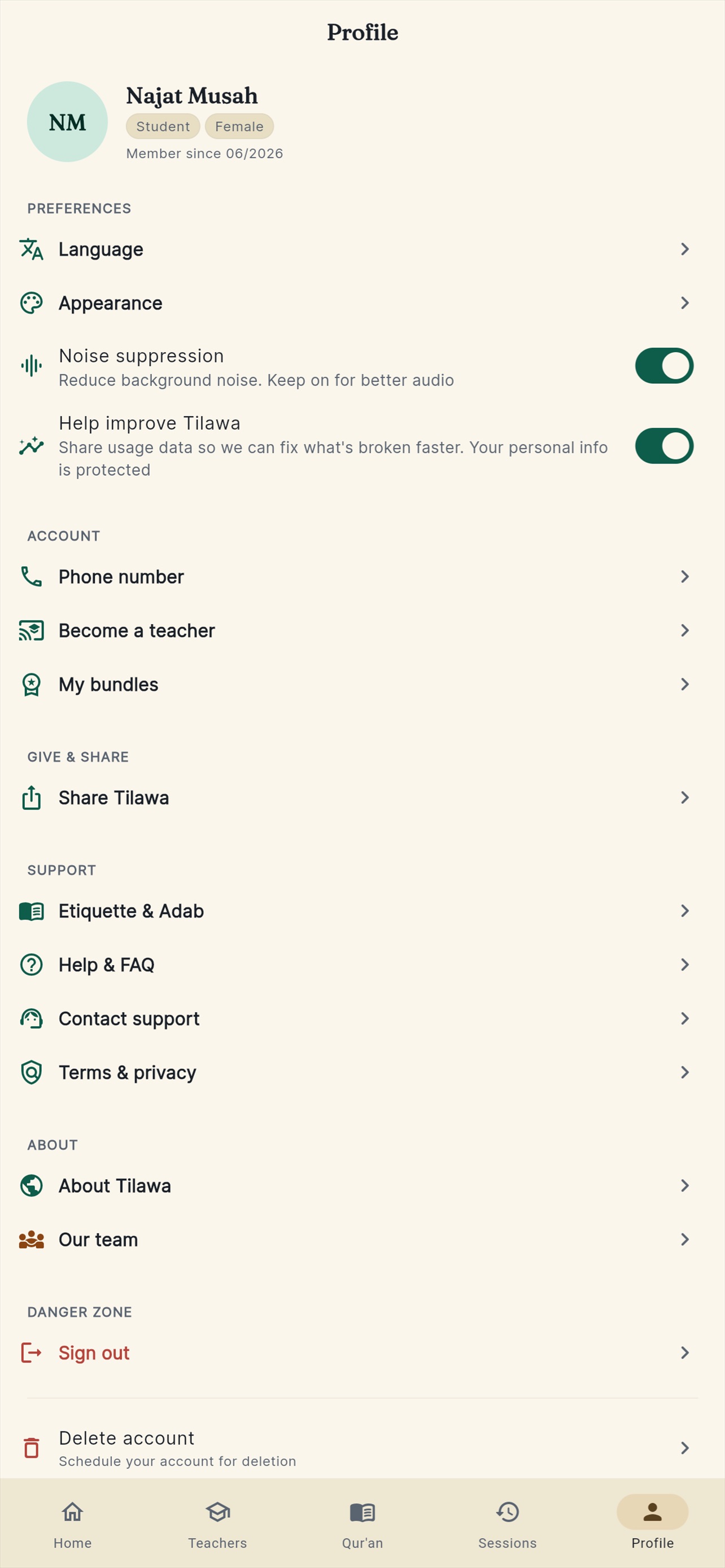Screenshot 4 of Tilawa App