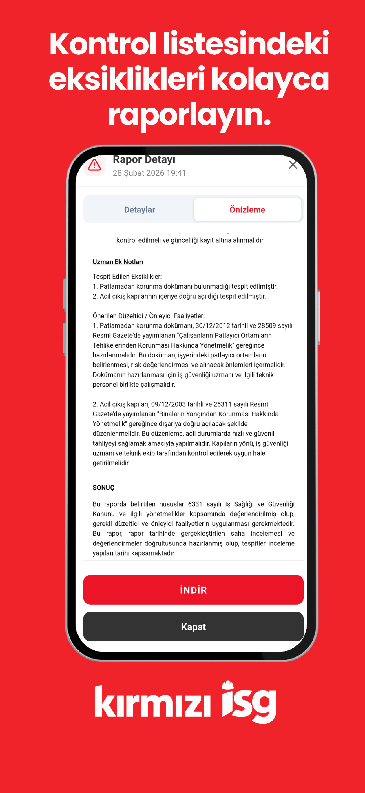 Kırmızı İSG App