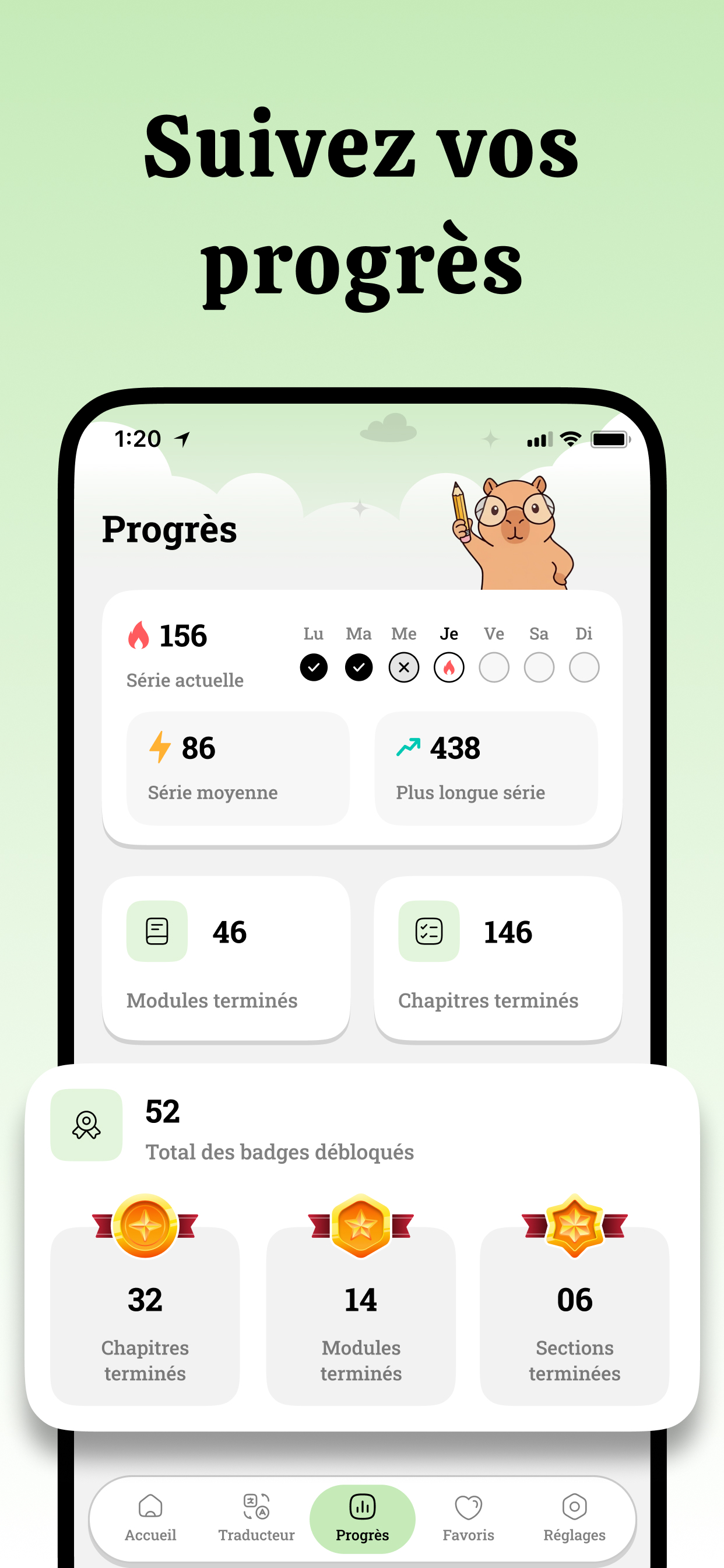 Apprendre l’anglais: CapyLearn screenshot 4