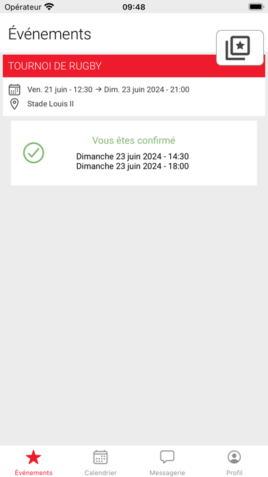 Gestion des activités Screenshot