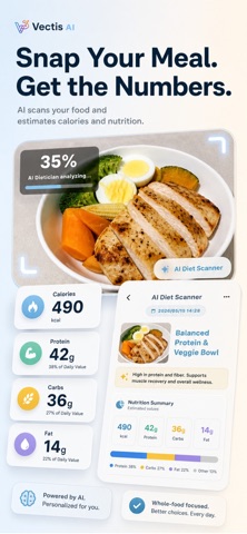 Vectis: AI Fitness & Diet iPhone screenshot