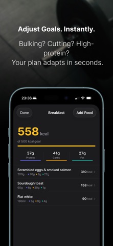 OpenCal Calorie Macro Tracker screenshot