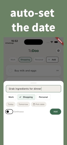 ToDoo - Simple To-Do&Checklist Screenshot 1 of 4