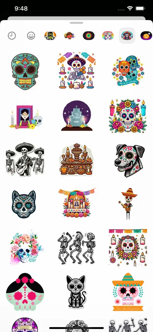 Screenshot #2 pour Dia de Muertos Stickers