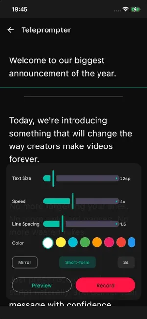 Teleprompter 4 Creators screenshot 4