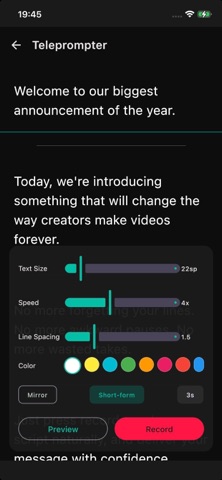 Teleprompter 4 Creators Screenshot 4 of 5
