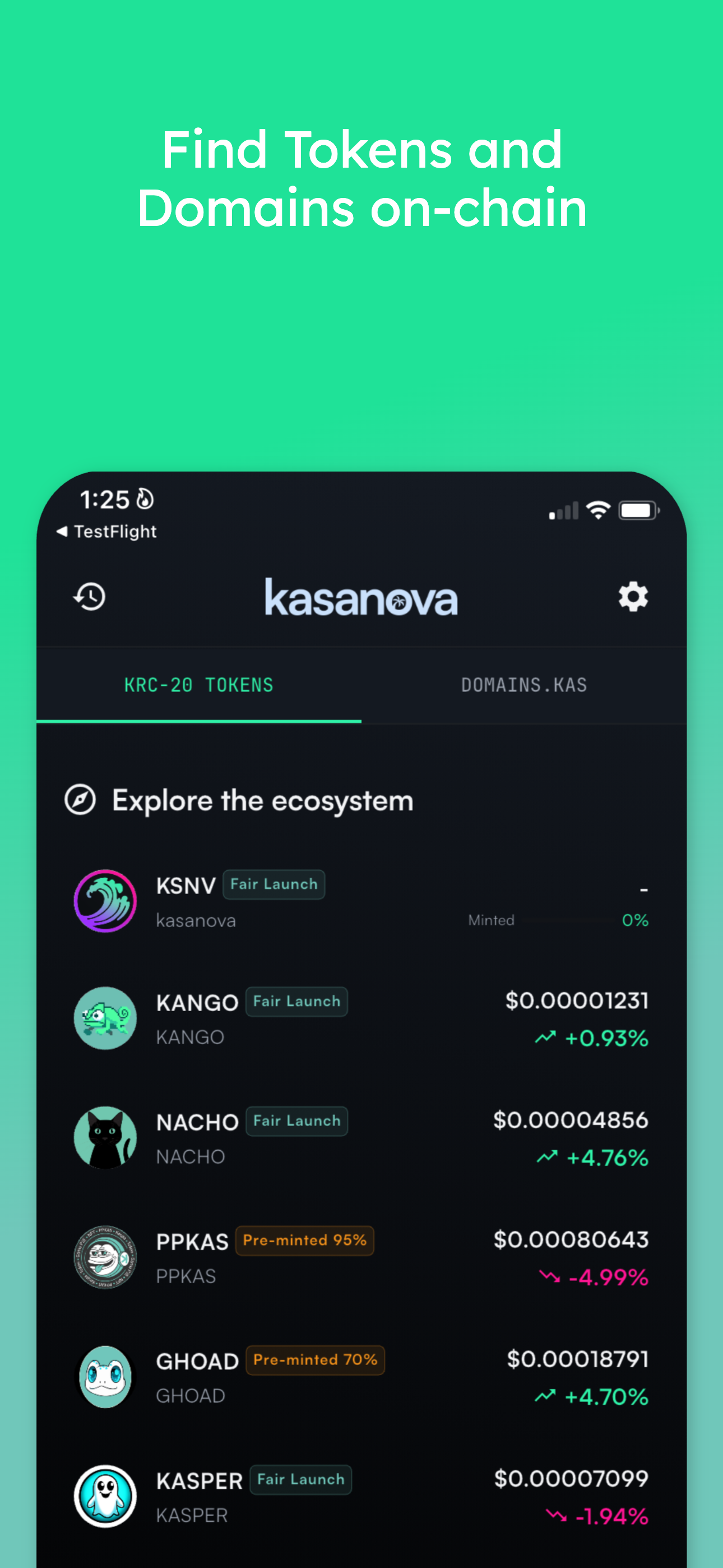 Kasanova - The Kaspa Wallet