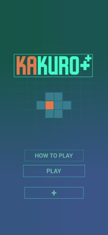 Kakuro++ Cross Sums Puzzles iPhone screenshot