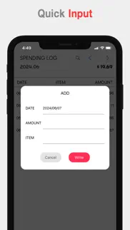 spending log - money manager iphone screenshot 2