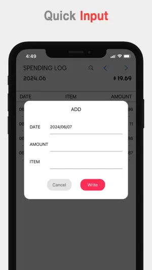 Spending Log - Money Manager screenshot 2