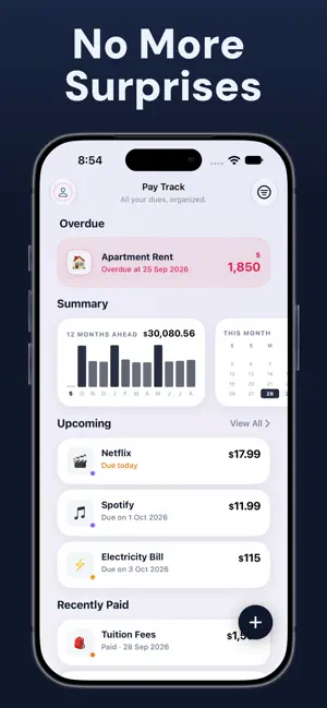 Subscription Tracker- PayTrack screenshot 2