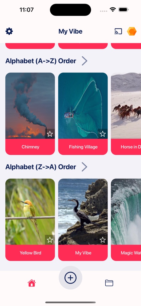 Fuevana IPTV Pro - Les utilisateurs peuvent trier leurs vidéos par ordre alphabétique croissant ou décroissant, facilitant la recherche et la gestion des miniatures.