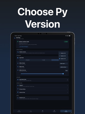 Python Coding Editor iPad screenshot 5