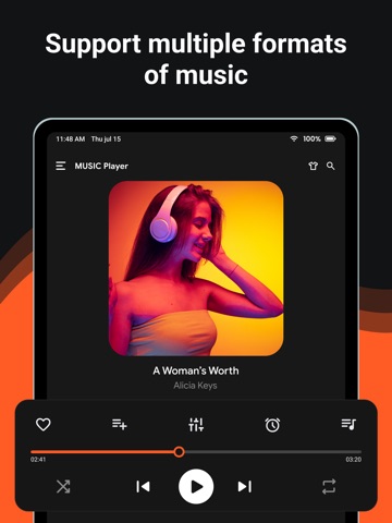 mp3 songs - Play Music iPad screenshot
