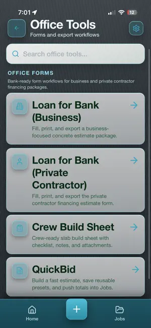 Concrete Tools - JobSight screenshot 4
