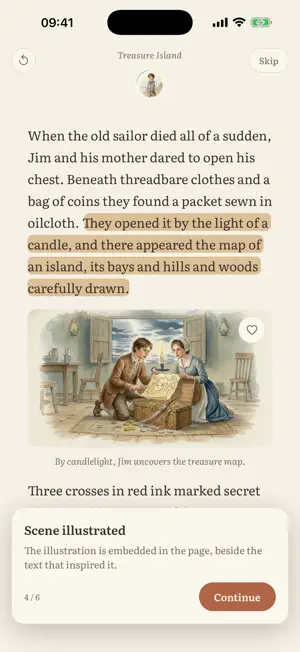 Ridio — AI Illustrated Reader screenshot 1