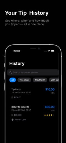 Tip Tracker — ITipped iPhone screenshot