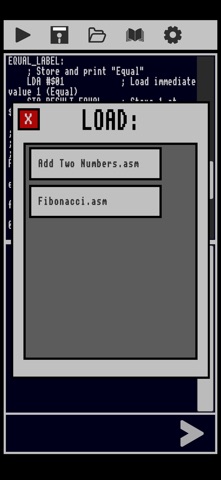 Micro Assembly Language Coding screenshot