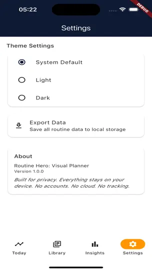 Screenshot von Routine Hero: Visual Planner auf dem iPhone 4
