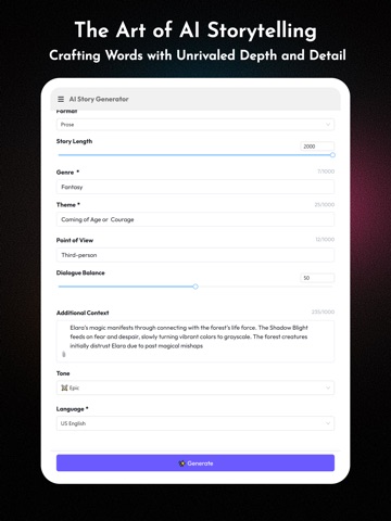 ScriblyGo – AI Story Toolkit iPad screenshot