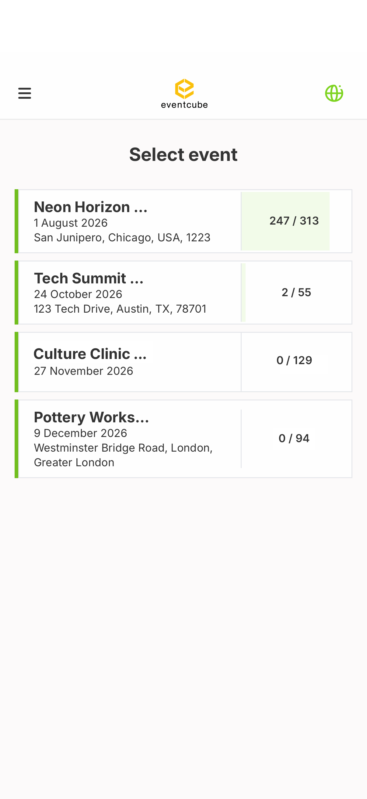 Eventcube Scanner screenshot 5