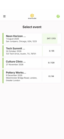 Eventcube Scanner screenshot