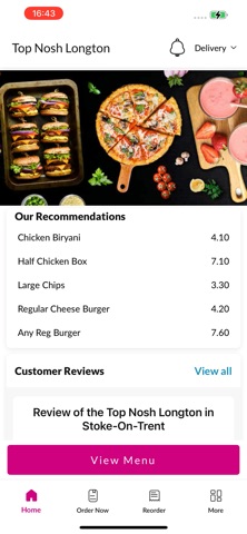 Top Nosh Longton iPhone screenshot