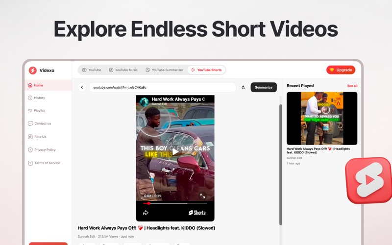App for Youtube * iPhone screenshot