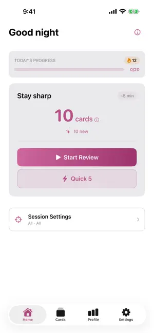Learn Polish Vocabulary Words screenshot 1