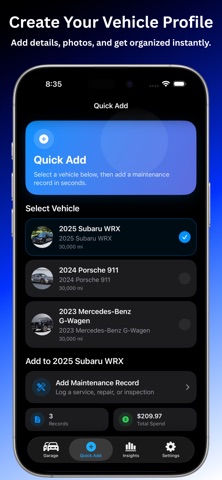 SwiftGarage — Car Maintenance screenshot