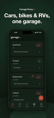 汽车保养·维修记录：Garage Story screenshot