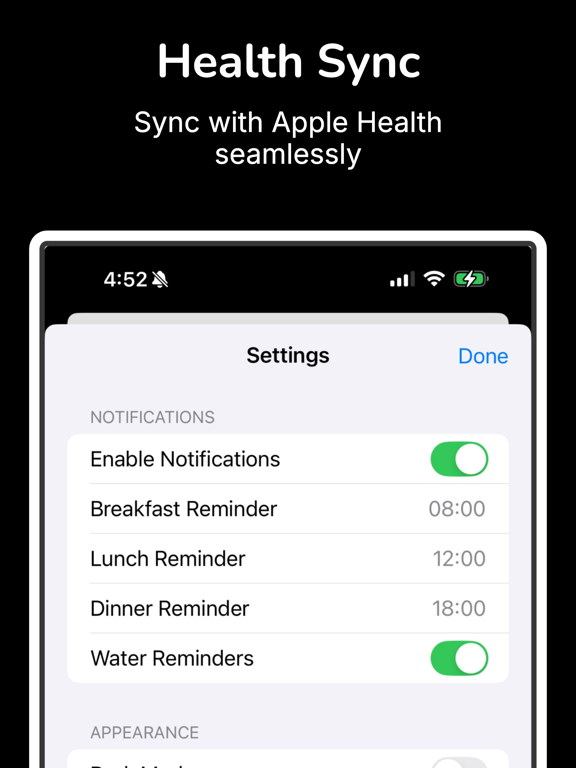 CalTrackPro iPad screenshot 3 - Health & Fitness app
