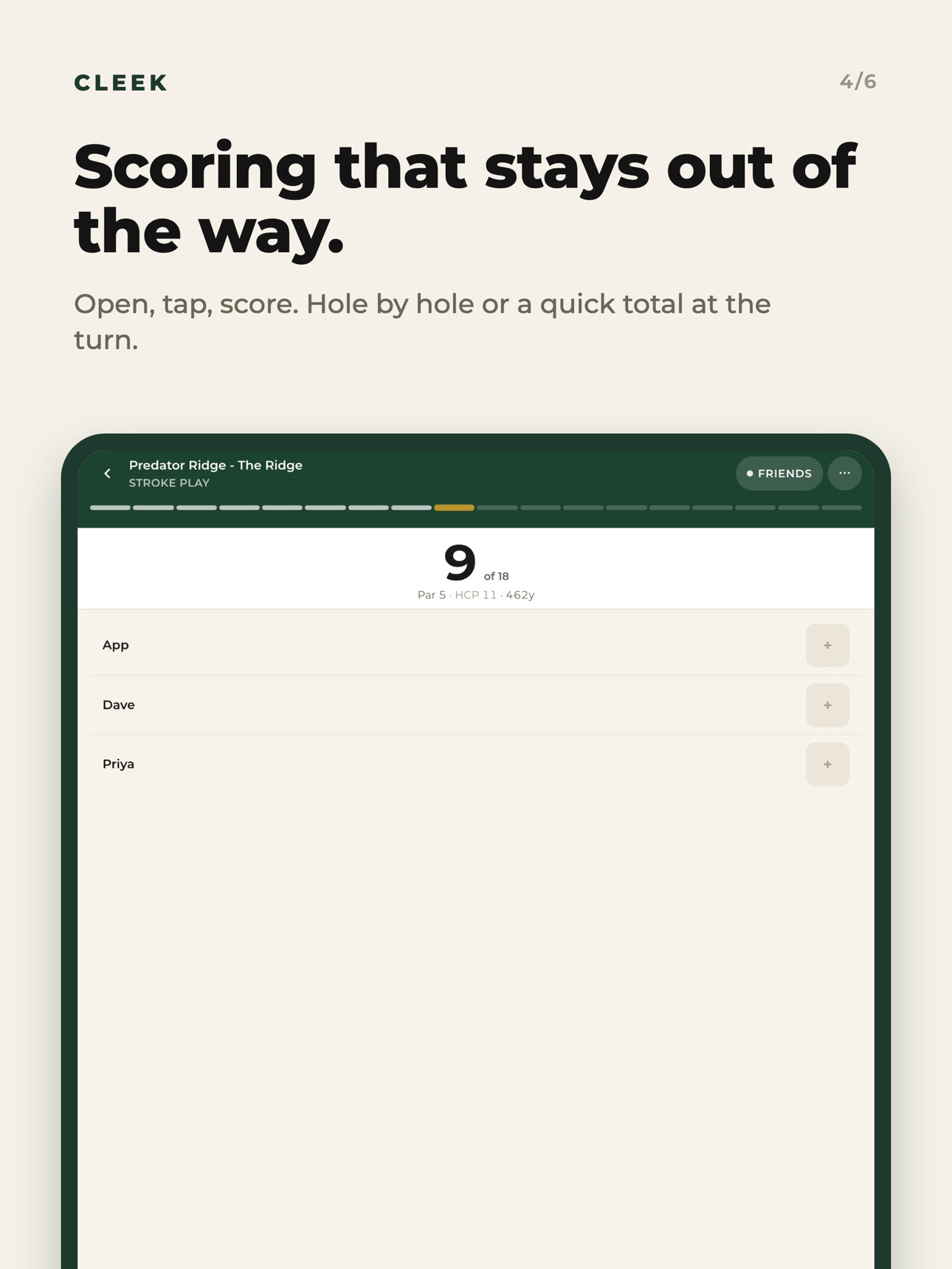 Screenshot 10 of Cleek: Social Golf Scorecard